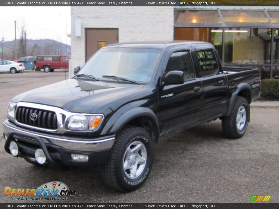 2001 Toyota Tacoma V6 TRD Double Cab 4x4 Black Sand Pearl / Charcoal Photo #10