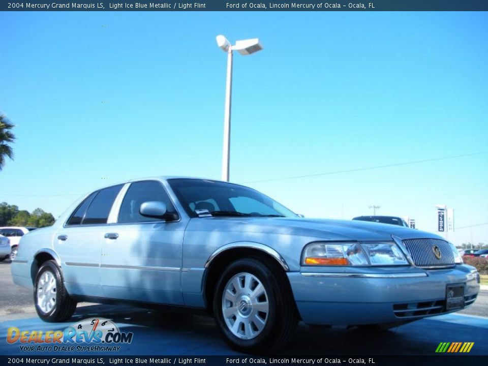 2004 Mercury Grand Marquis LS Light Ice Blue Metallic / Light Flint Photo #7