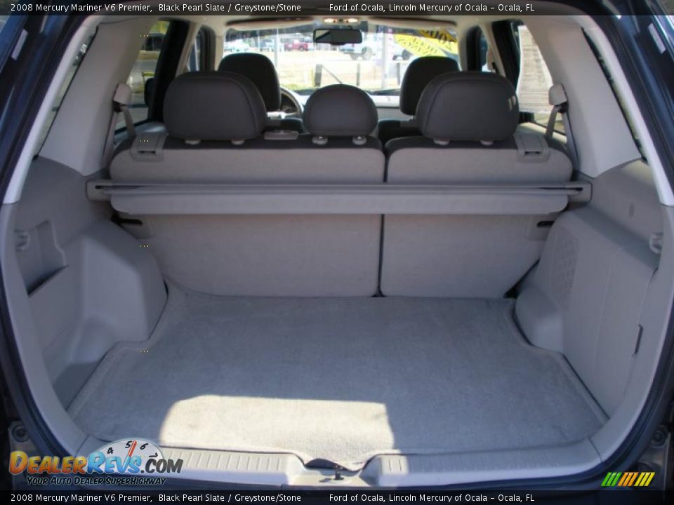2008 Mercury Mariner V6 Premier Black Pearl Slate / Greystone/Stone Photo #24