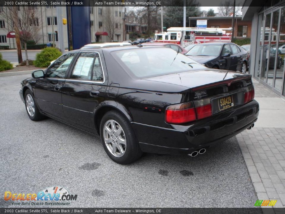 2003 Cadillac Seville STS Sable Black / Black Photo #3