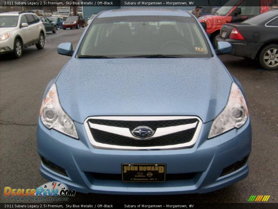 2011 Subaru Legacy 2.5i Premium Sky Blue Metallic / Off-Black Photo #2