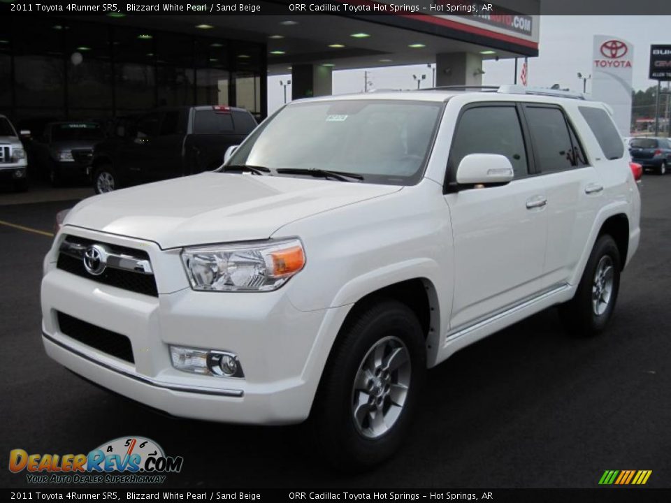 2011 Toyota 4Runner SR5 Blizzard White Pearl / Sand Beige Photo #1