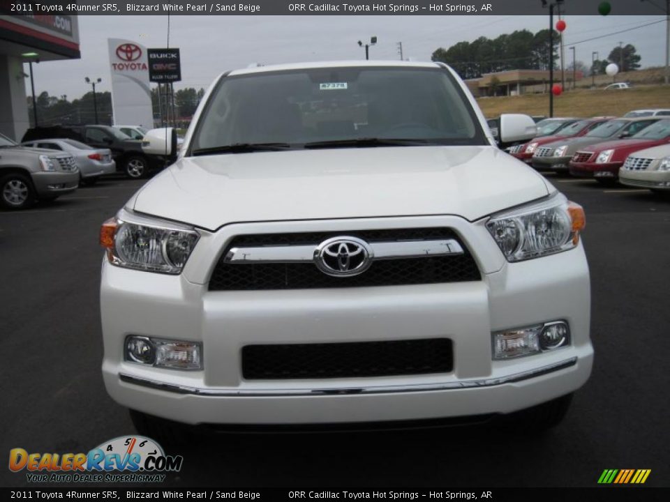 2011 Toyota 4Runner SR5 Blizzard White Pearl / Sand Beige Photo #8