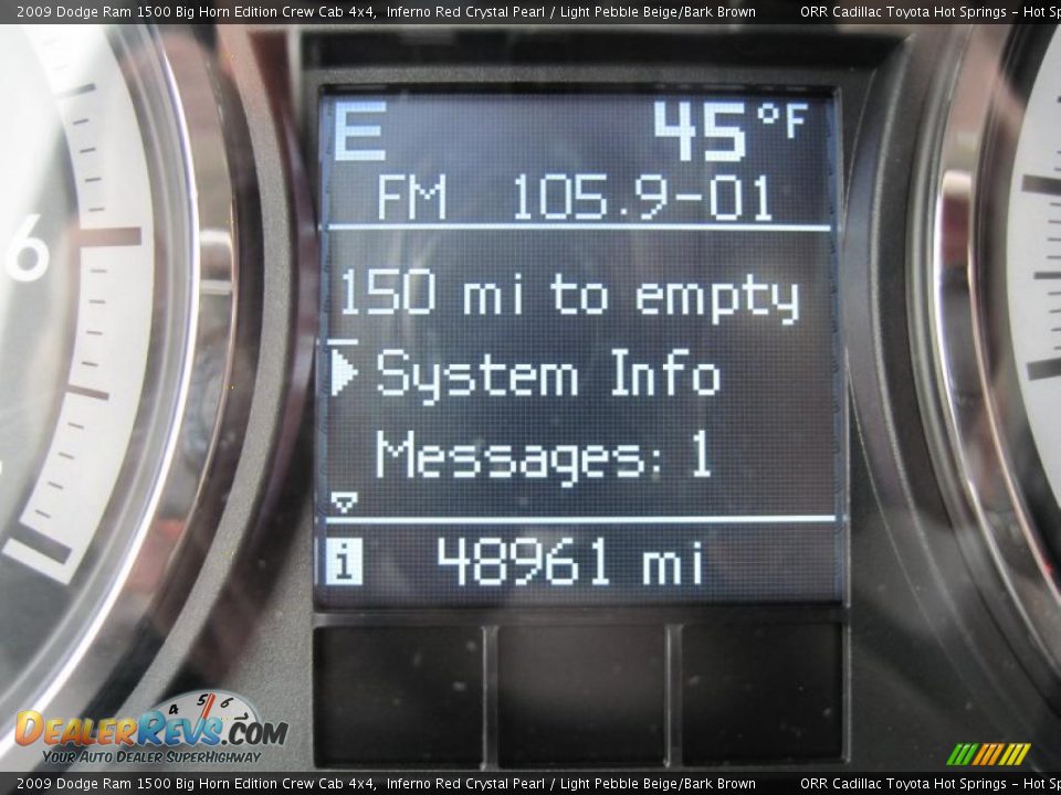2009 Dodge Ram 1500 Big Horn Edition Crew Cab 4x4 Inferno Red Crystal Pearl / Light Pebble Beige/Bark Brown Photo #16