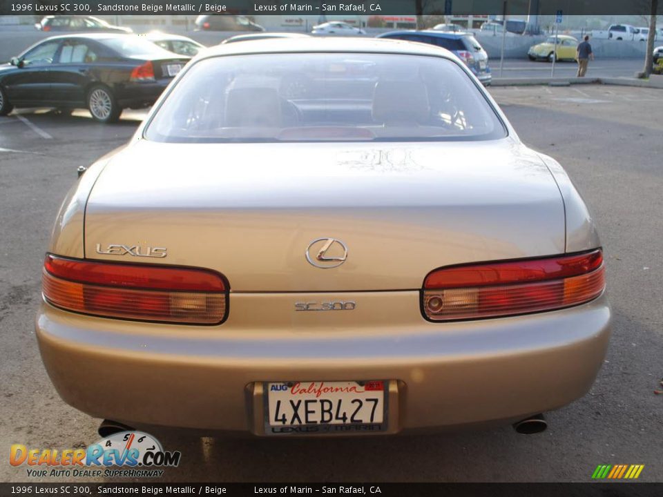 1996 Lexus SC 300 Sandstone Beige Metallic / Beige Photo #6