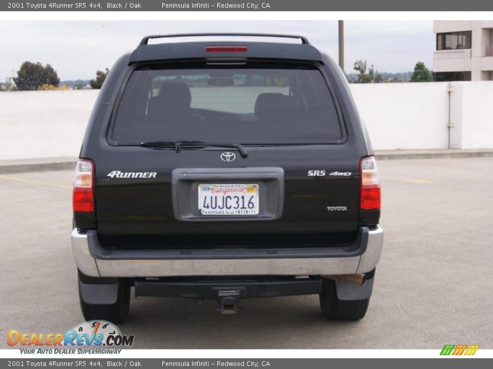 2001 Toyota 4Runner SR5 4x4 Black / Oak Photo #5