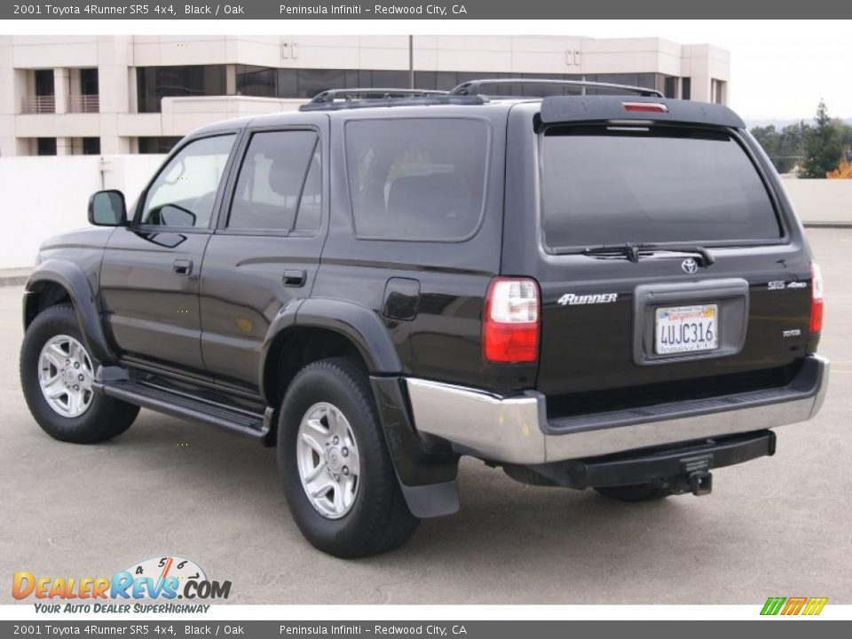 2001 Toyota 4Runner SR5 4x4 Black / Oak Photo #6