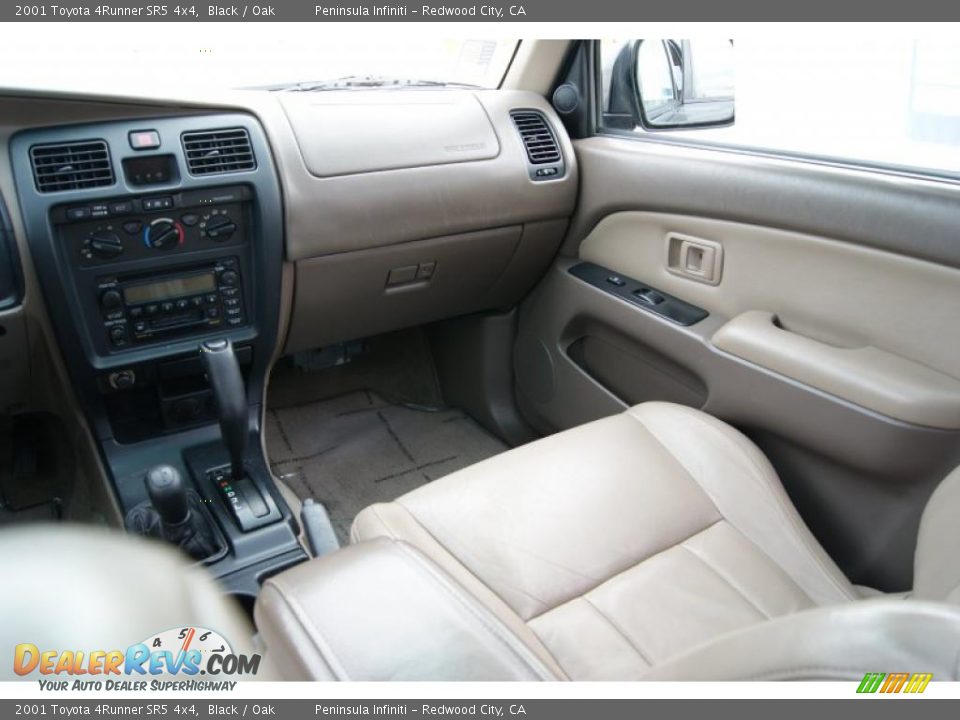 2001 Toyota 4Runner SR5 4x4 Black / Oak Photo #11
