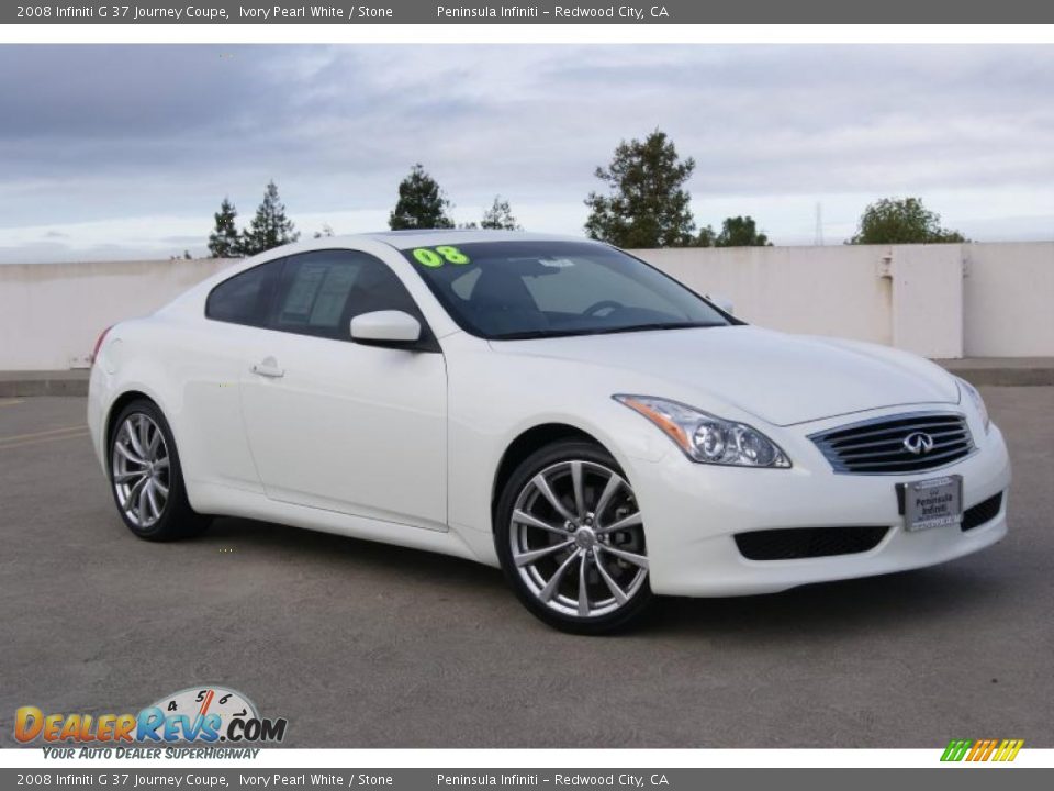 Ivory Pearl White 2008 Infiniti G 37 Journey Coupe Photo #1