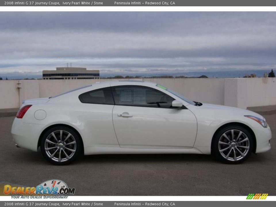 Ivory Pearl White 2008 Infiniti G 37 Journey Coupe Photo #3