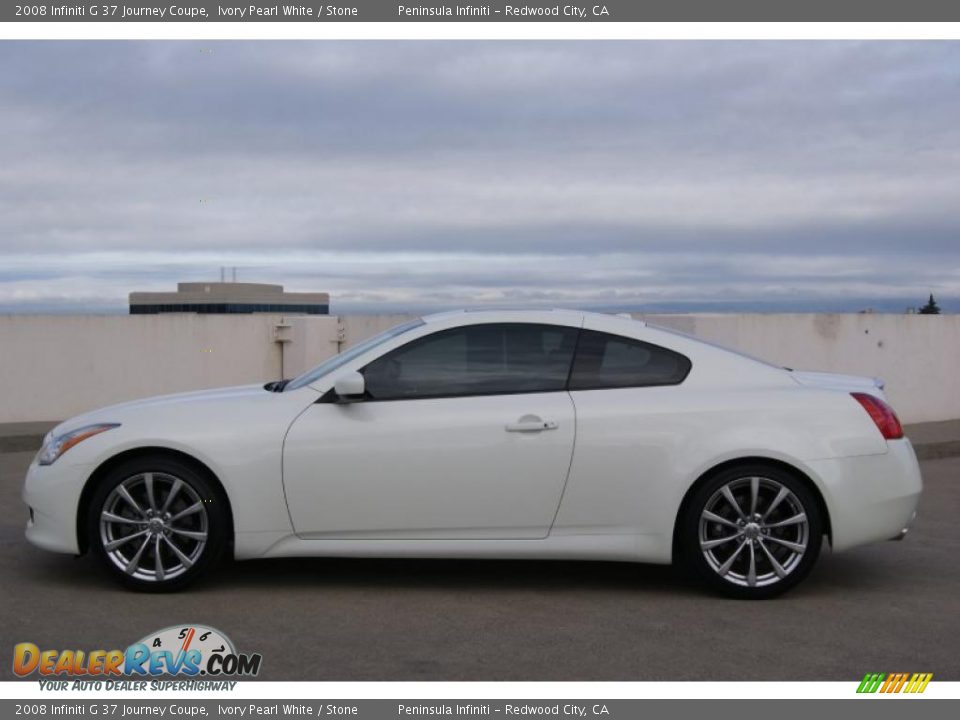 Ivory Pearl White 2008 Infiniti G 37 Journey Coupe Photo #4