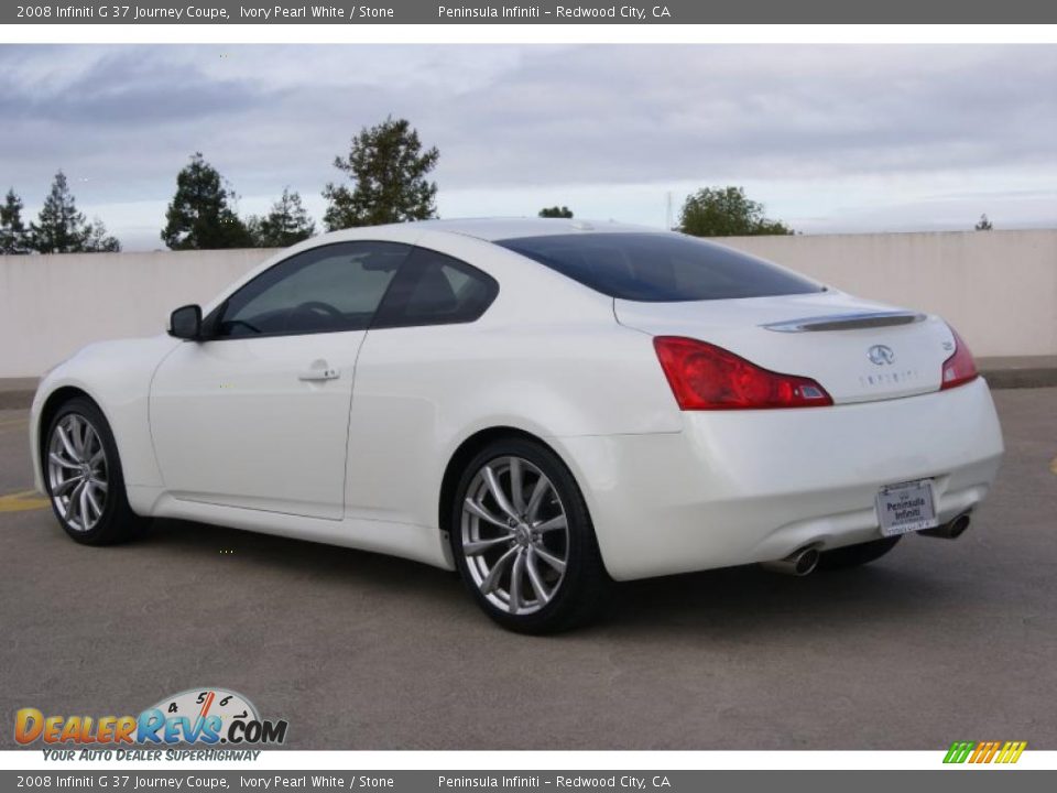 Ivory Pearl White 2008 Infiniti G 37 Journey Coupe Photo #5