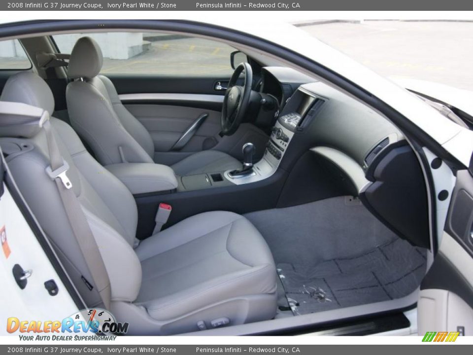 2008 Infiniti G 37 Journey Coupe Ivory Pearl White / Stone Photo #9