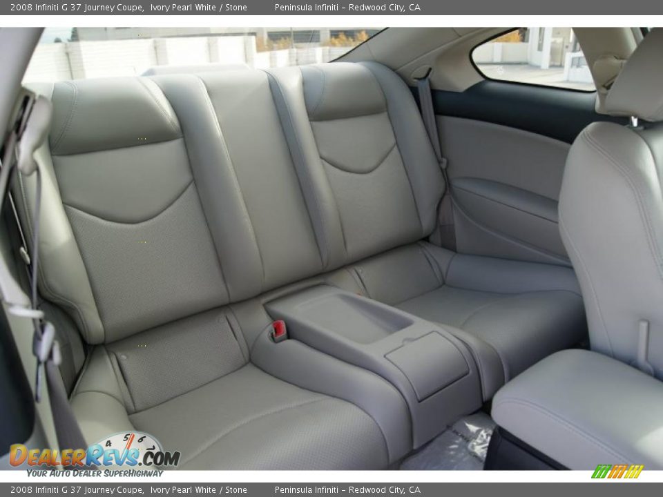 2008 Infiniti G 37 Journey Coupe Ivory Pearl White / Stone Photo #12