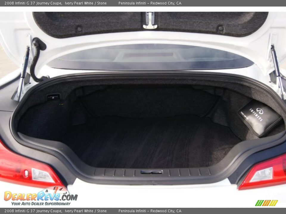 2008 Infiniti G 37 Journey Coupe Ivory Pearl White / Stone Photo #13
