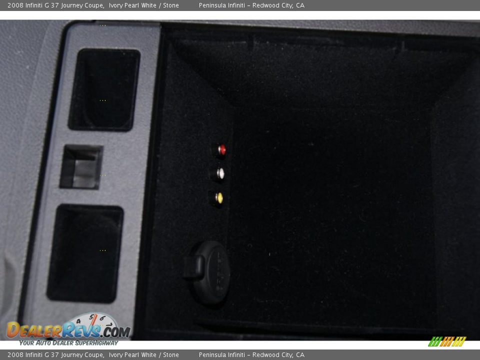 2008 Infiniti G 37 Journey Coupe Ivory Pearl White / Stone Photo #18