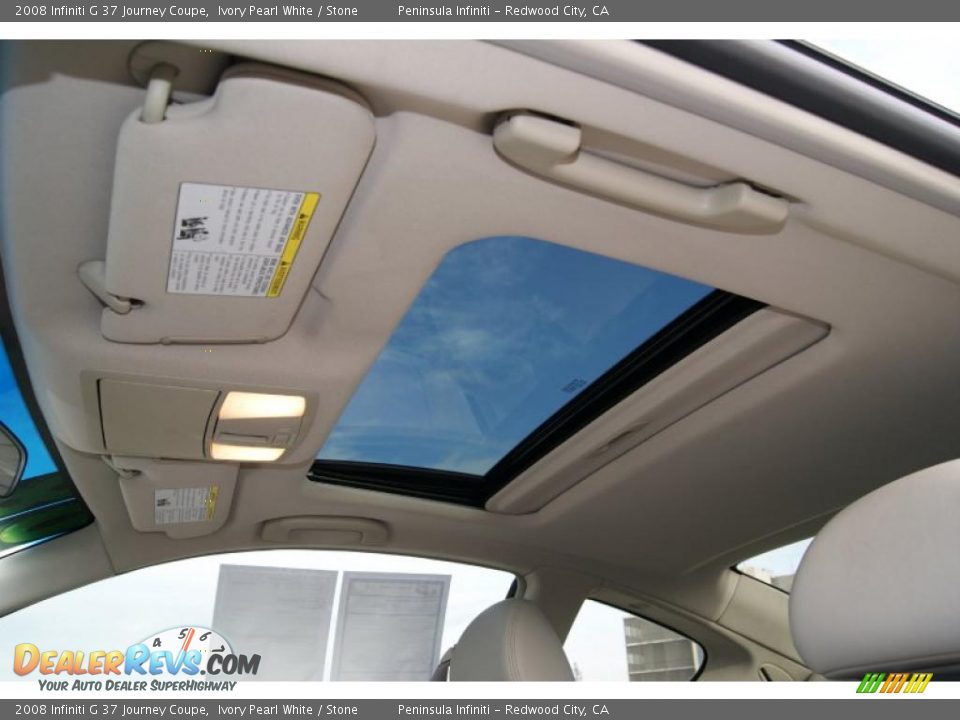 Sunroof of 2008 Infiniti G 37 Journey Coupe Photo #19