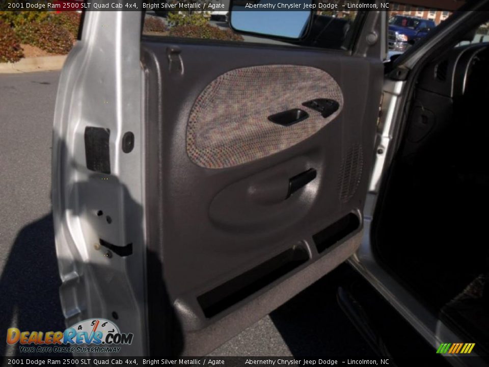 2001 Dodge Ram 2500 SLT Quad Cab 4x4 Bright Silver Metallic / Agate Photo #8