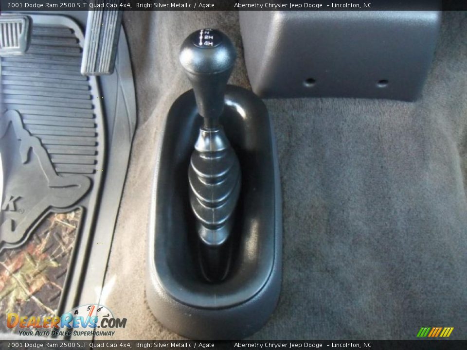2001 Dodge Ram 2500 SLT Quad Cab 4x4 Bright Silver Metallic / Agate Photo #9