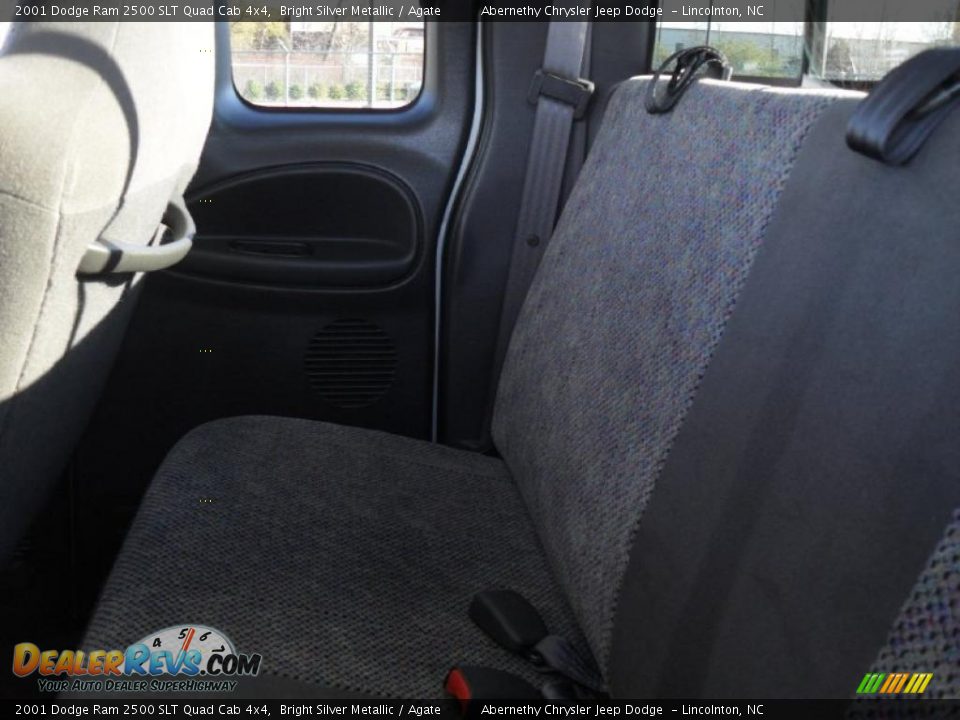 2001 Dodge Ram 2500 SLT Quad Cab 4x4 Bright Silver Metallic / Agate Photo #13