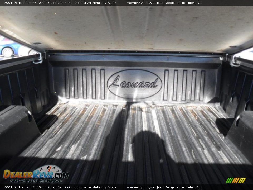 2001 Dodge Ram 2500 SLT Quad Cab 4x4 Bright Silver Metallic / Agate Photo #14