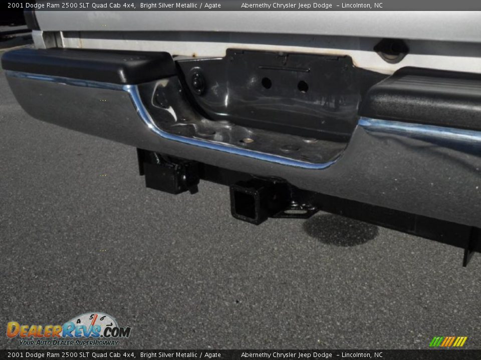 2001 Dodge Ram 2500 SLT Quad Cab 4x4 Bright Silver Metallic / Agate Photo #15