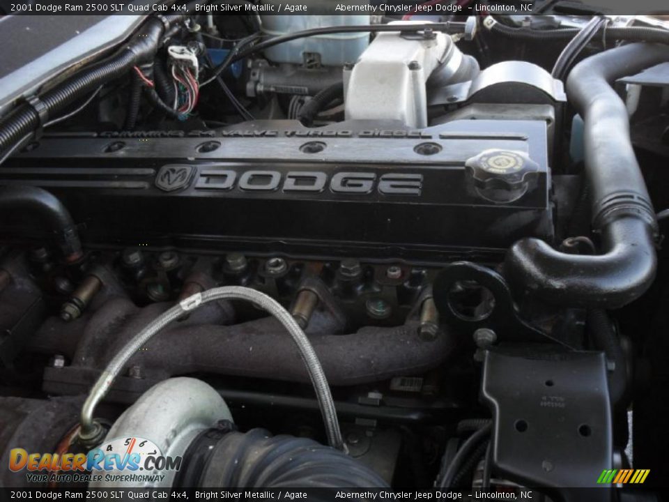 2001 Dodge Ram 2500 SLT Quad Cab 4x4 5.9 Liter OHV 24-Valve Cummins Turbo Diesel Inline 6 Cylinder Engine Photo #19