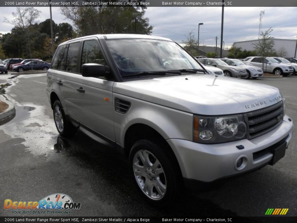 2006 Land Rover Range Rover Sport HSE Zambezi Silver Metallic / Alpaca Beige Photo #1