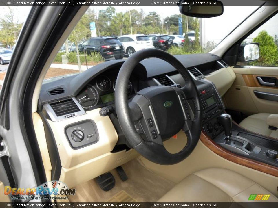 2006 Land Rover Range Rover Sport HSE Zambezi Silver Metallic / Alpaca Beige Photo #4
