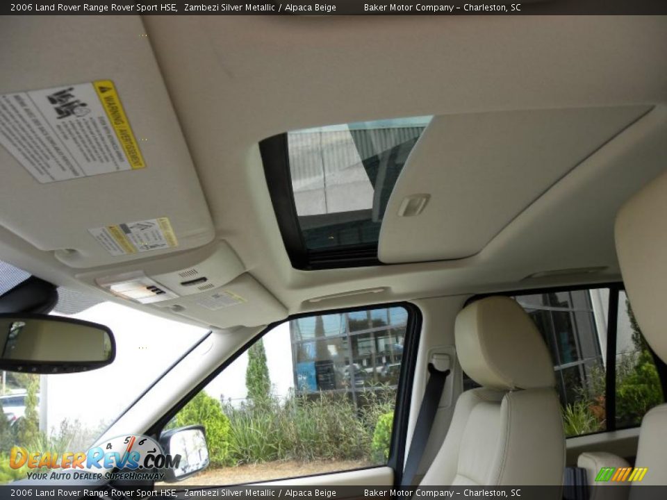 2006 Land Rover Range Rover Sport HSE Zambezi Silver Metallic / Alpaca Beige Photo #5