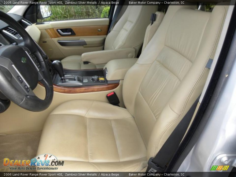 2006 Land Rover Range Rover Sport HSE Zambezi Silver Metallic / Alpaca Beige Photo #6