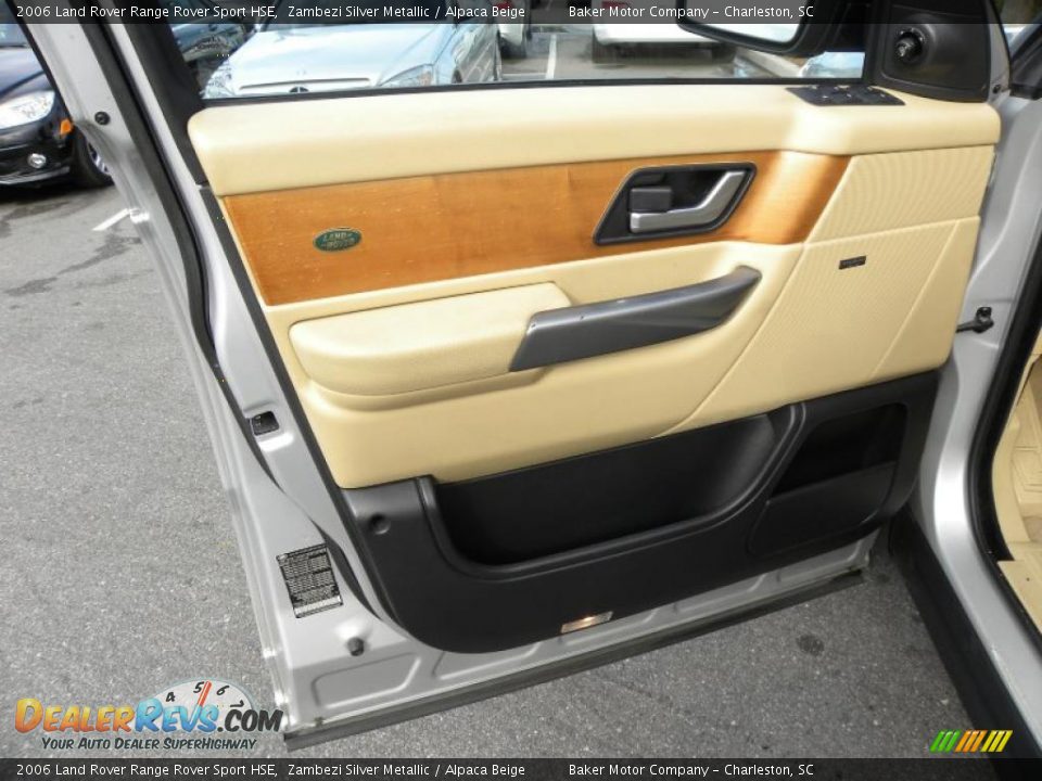 2006 Land Rover Range Rover Sport HSE Zambezi Silver Metallic / Alpaca Beige Photo #7