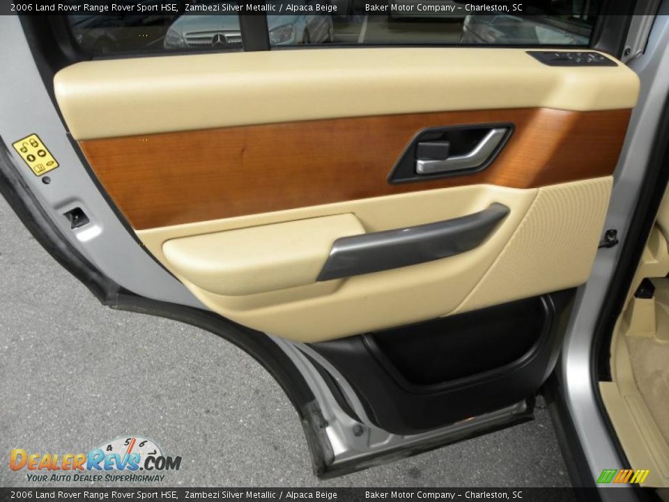 2006 Land Rover Range Rover Sport HSE Zambezi Silver Metallic / Alpaca Beige Photo #9
