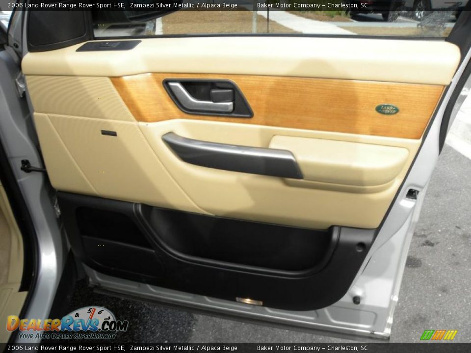 2006 Land Rover Range Rover Sport HSE Zambezi Silver Metallic / Alpaca Beige Photo #11