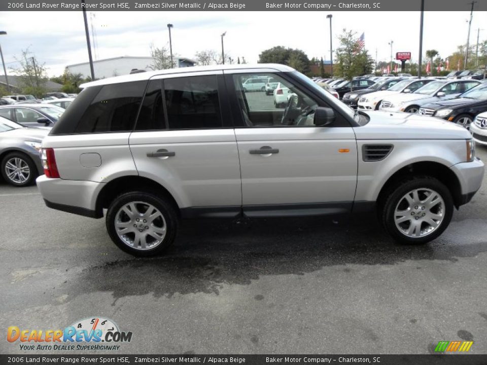 2006 Land Rover Range Rover Sport HSE Zambezi Silver Metallic / Alpaca Beige Photo #14