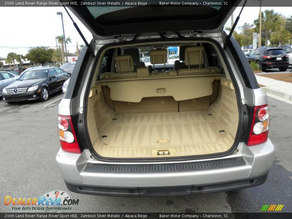 2006 Land Rover Range Rover Sport HSE Zambezi Silver Metallic / Alpaca Beige Photo #16