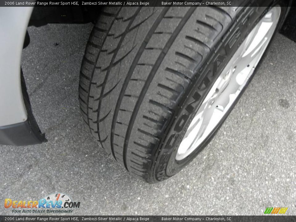 2006 Land Rover Range Rover Sport HSE Zambezi Silver Metallic / Alpaca Beige Photo #19