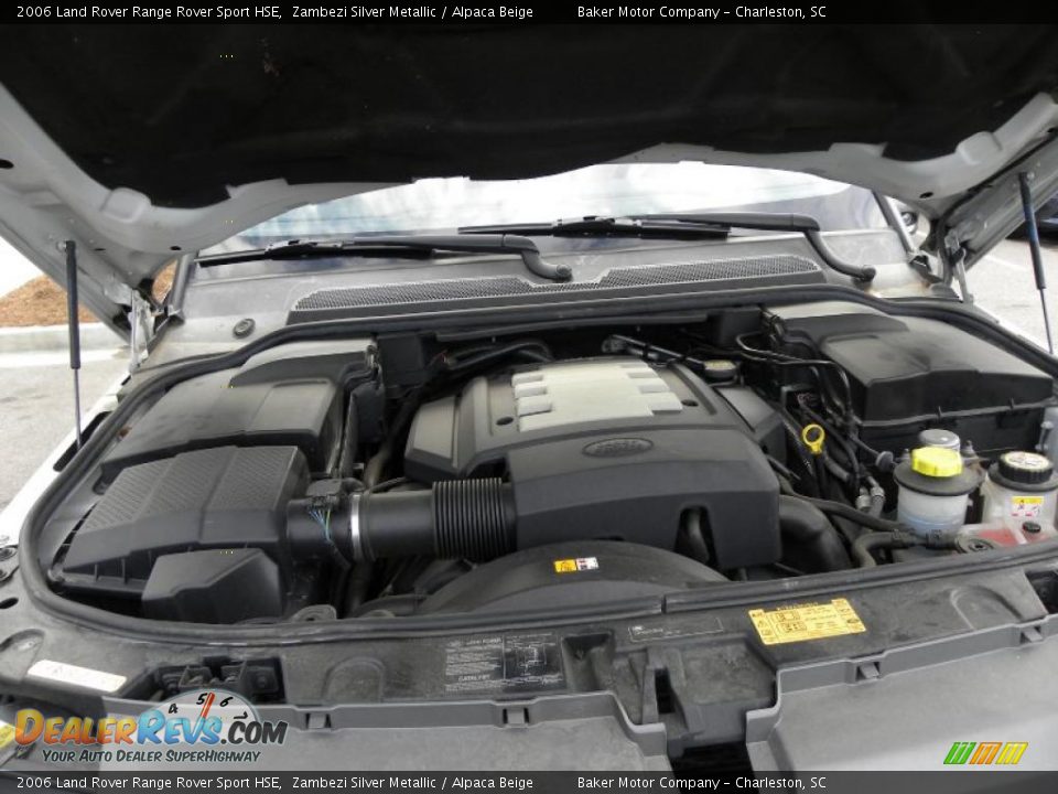 2006 Land Rover Range Rover Sport HSE Zambezi Silver Metallic / Alpaca Beige Photo #20