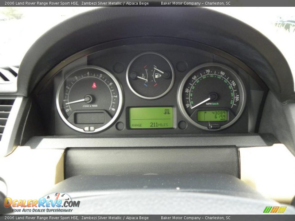 2006 Land Rover Range Rover Sport HSE Zambezi Silver Metallic / Alpaca Beige Photo #24