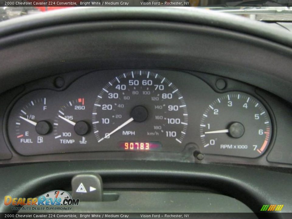 2000 Chevrolet Cavalier Z24 Convertible Gauges Photo #25