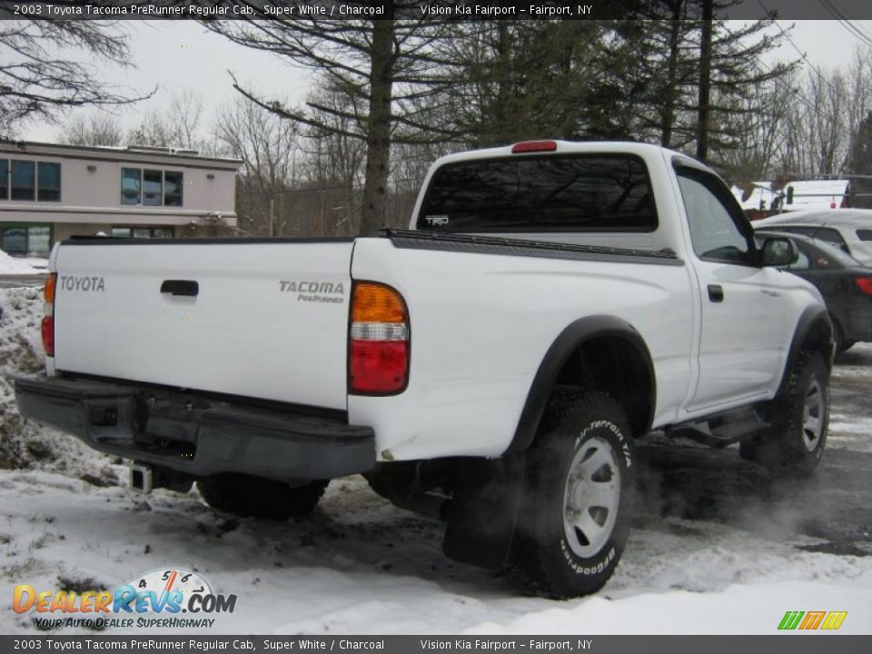 2003 Toyota Tacoma PreRunner Regular Cab Super White / Charcoal Photo #2