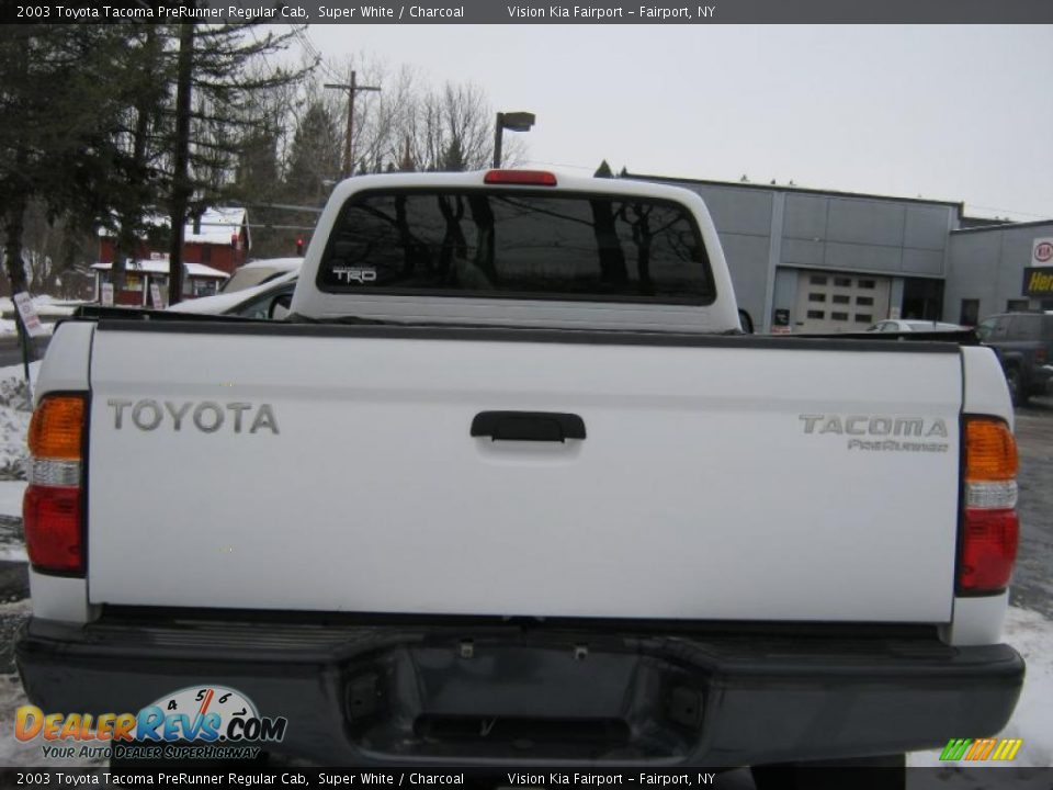 2003 Toyota Tacoma PreRunner Regular Cab Super White / Charcoal Photo #12