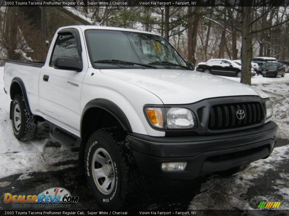 Front 3/4 View of 2003 Toyota Tacoma PreRunner Regular Cab Photo #13