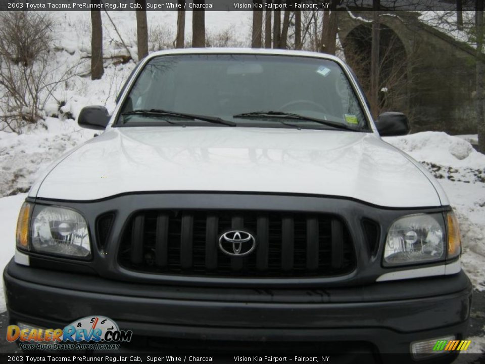 2003 Toyota Tacoma PreRunner Regular Cab Super White / Charcoal Photo #14