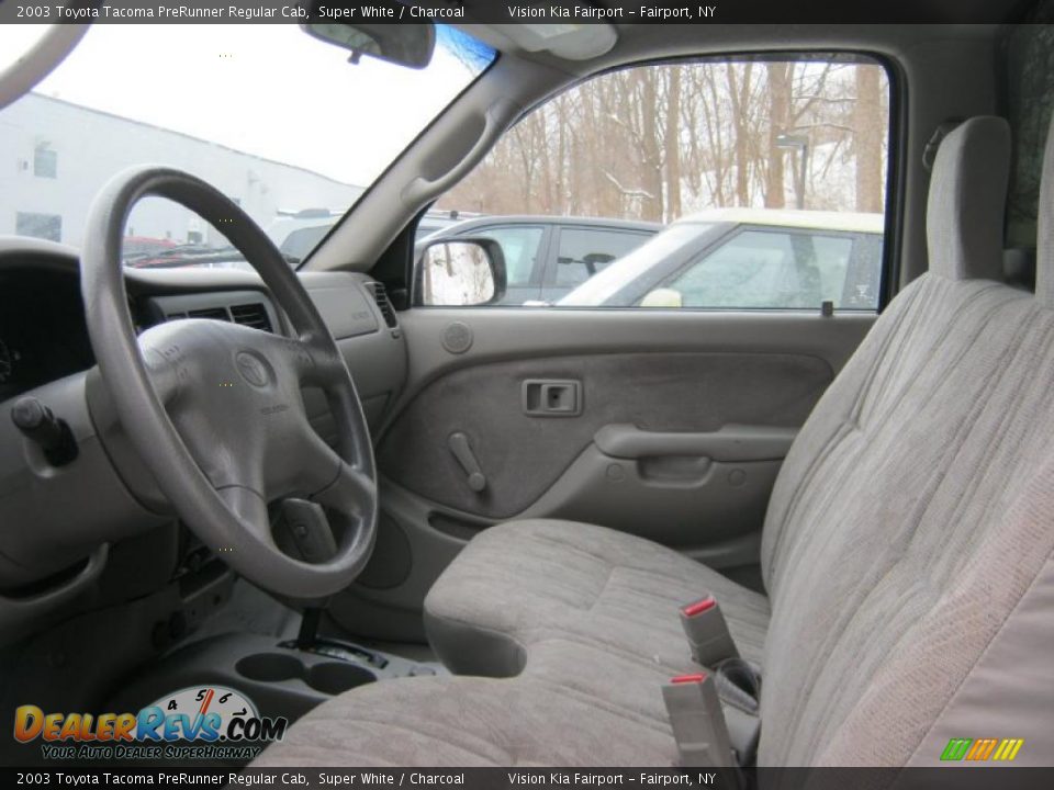 2003 Toyota Tacoma PreRunner Regular Cab Super White / Charcoal Photo #15