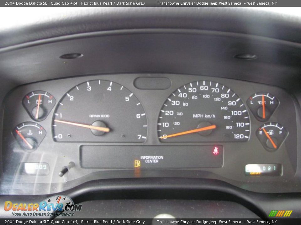 2004 Dodge Dakota SLT Quad Cab 4x4 Gauges Photo #5