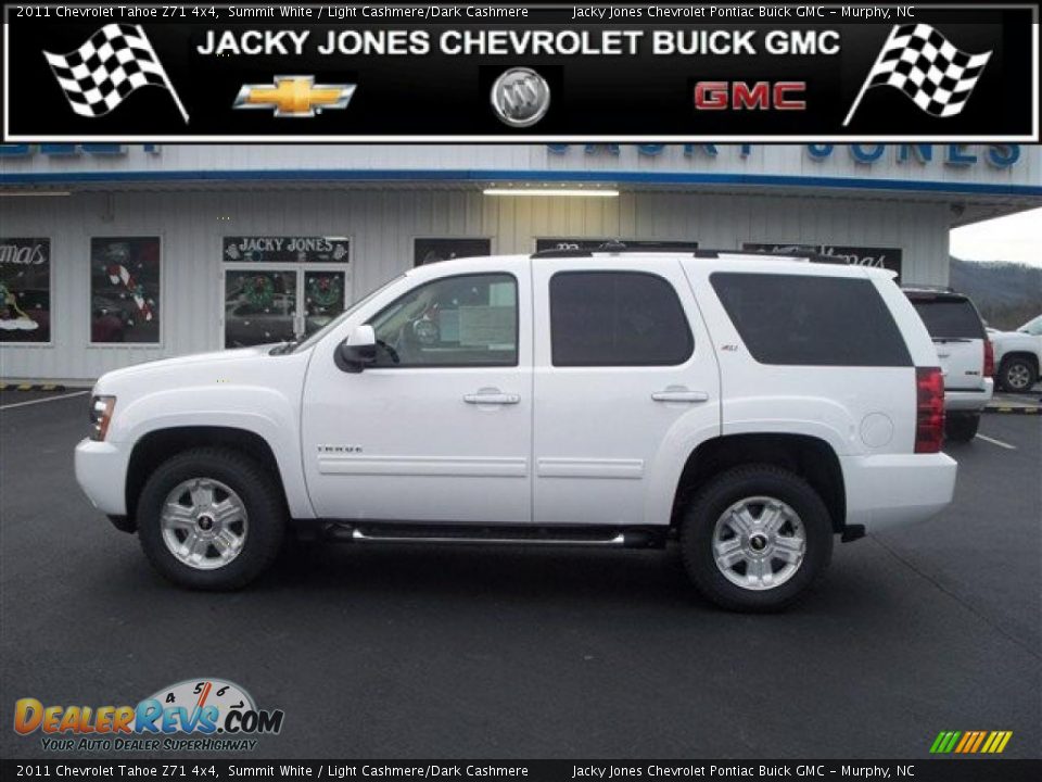2011 Chevrolet Tahoe Z71 4x4 Summit White / Light Cashmere/Dark Cashmere Photo #1