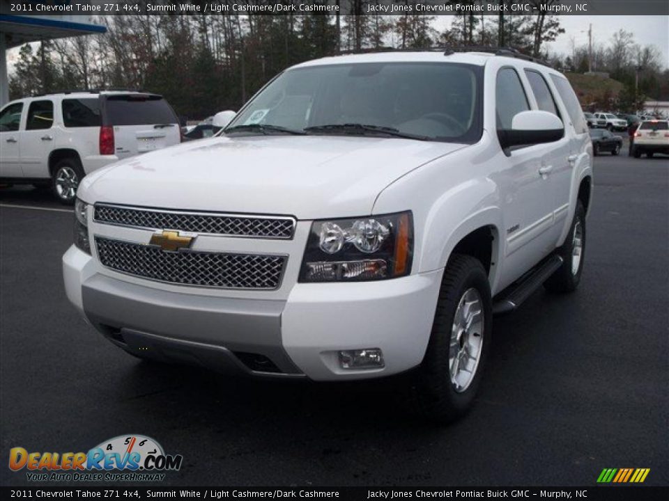 2011 Chevrolet Tahoe Z71 4x4 Summit White / Light Cashmere/Dark Cashmere Photo #2