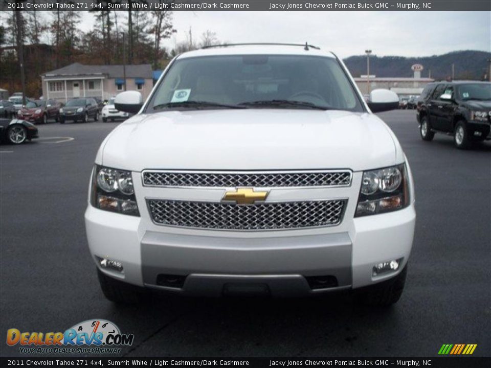 2011 Chevrolet Tahoe Z71 4x4 Summit White / Light Cashmere/Dark Cashmere Photo #3
