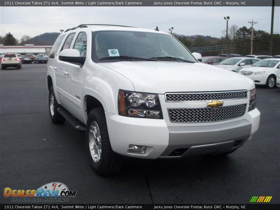 2011 Chevrolet Tahoe Z71 4x4 Summit White / Light Cashmere/Dark Cashmere Photo #4